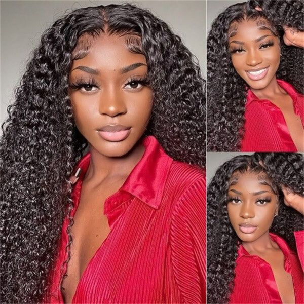 Kinky Curly 4x4 5x5 6x6 7x7 HD Closure Wig - Image 2
